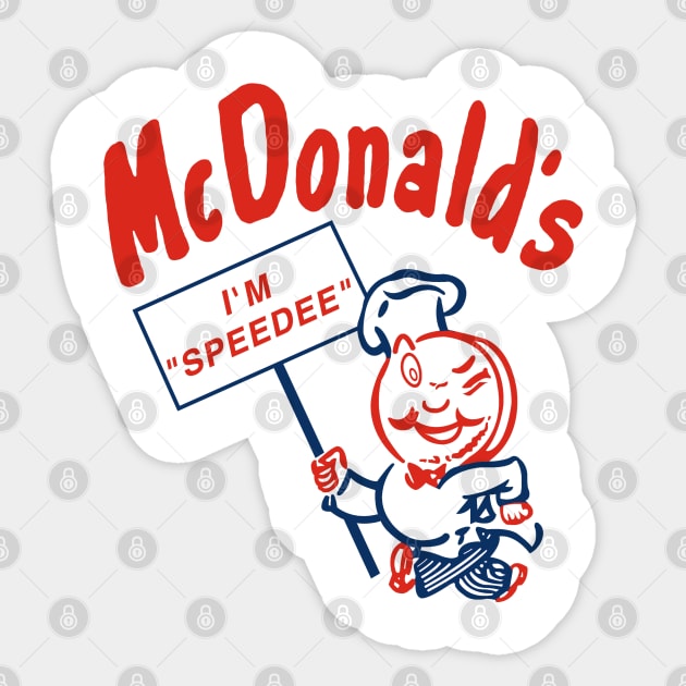 McDonald's original mascot. Speedee Sticker by fiercewoman101